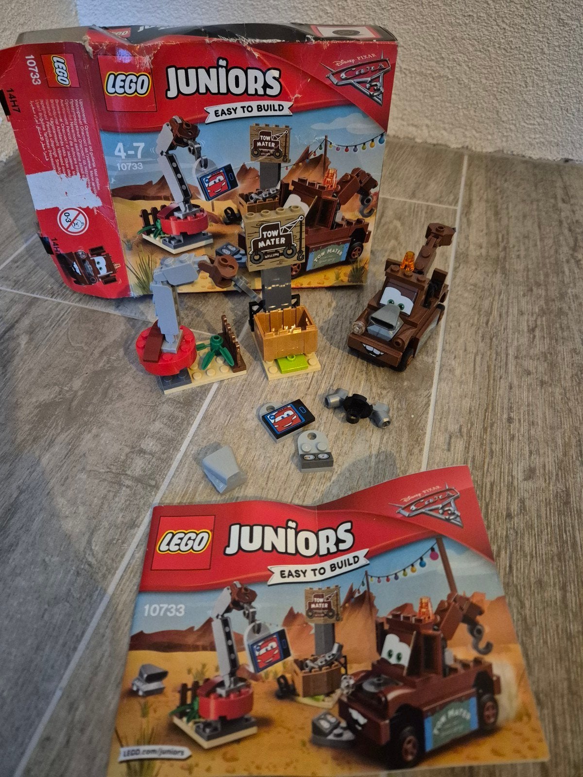 Lego Juniors Cars 3 Takelwagen Mater (10733), Ophalen, Inclusief instructies, Overige thema's, Lego
