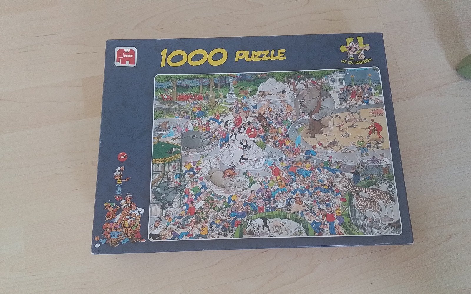Jan van Haasteren De Zoo 1000 stukjes legpuzzel, Ophalen, 500 t/m 1500 stukjes, Gebruikt, Legpuzzel