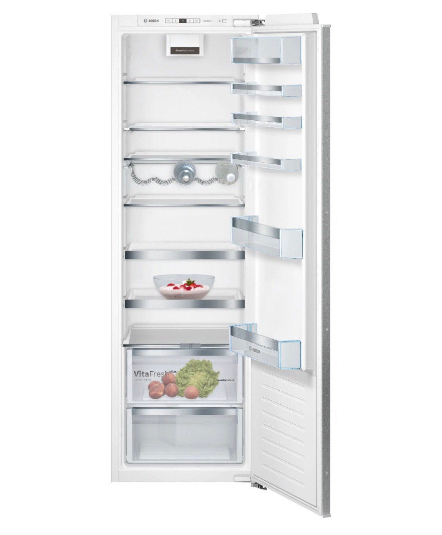 Lades, plankjes en flessenrek-Bosch inbouwkoelkast KIR81AFE0, Ophalen, 200 liter of meer, 160 cm of meer, Zonder vriesvak