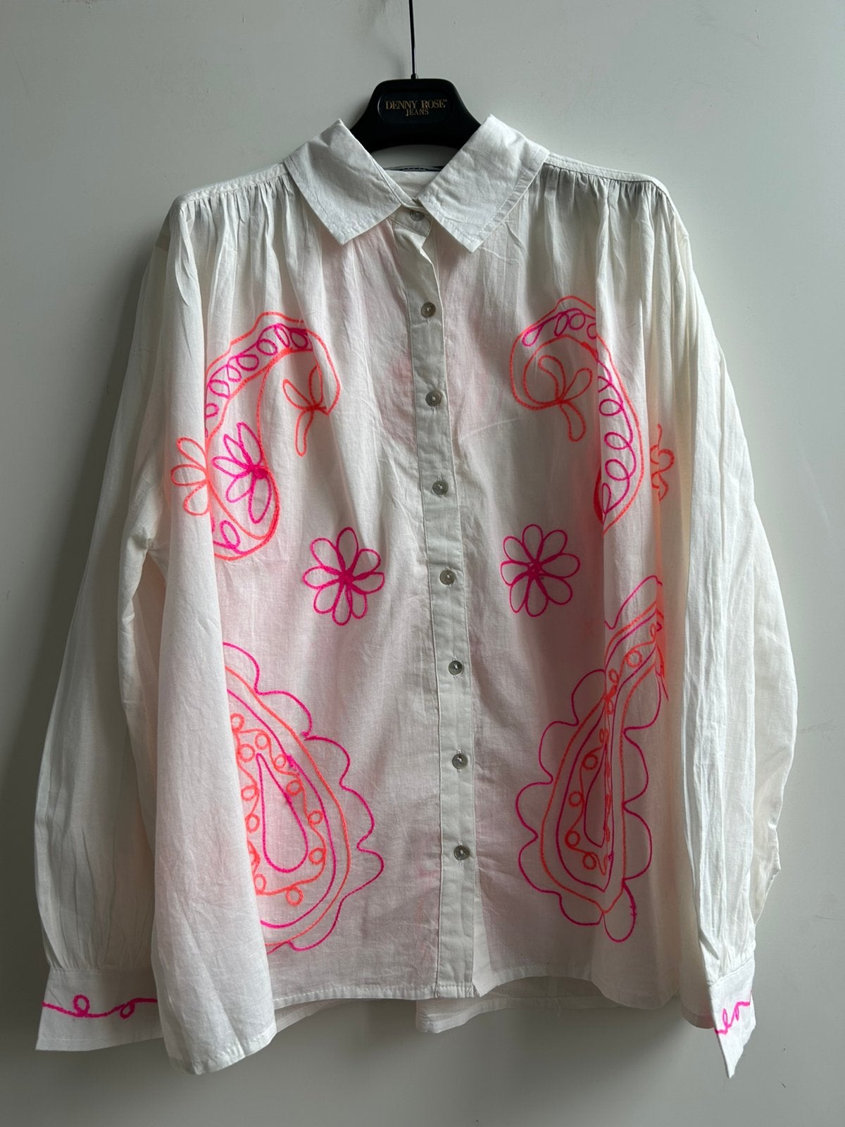 GOLD AND SILVER losvallende blouse Ibizastyle mt TU, Kleding | Dames, -, Verzenden, Parijs, Nieuw