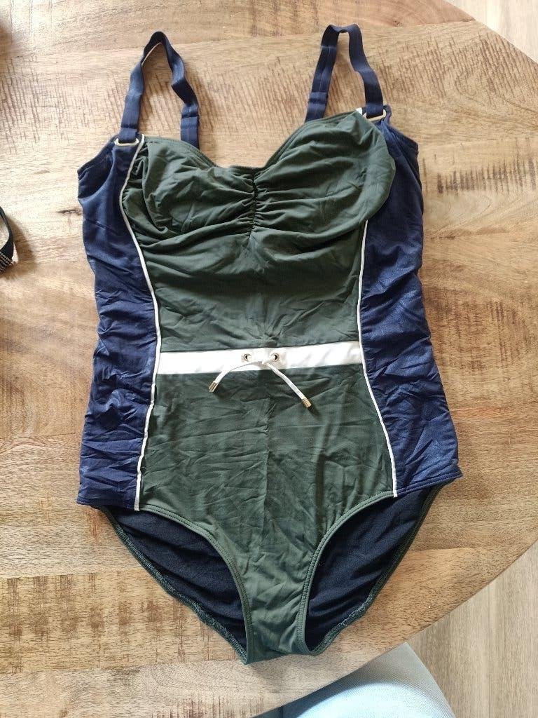 Prima donna badpak 80 F ZGAN groen blauw 80F corrigerend, Badpak, Ophalen of Verzenden, Zo goed als nieuw, Prima Donna