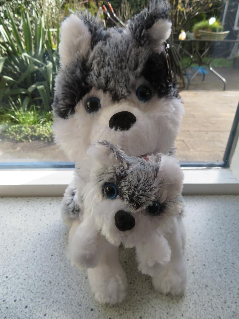 Husky of Huskie met jong merk Posh Paws Dinotoys, Ophalen of Verzenden, Nieuw, Hond
