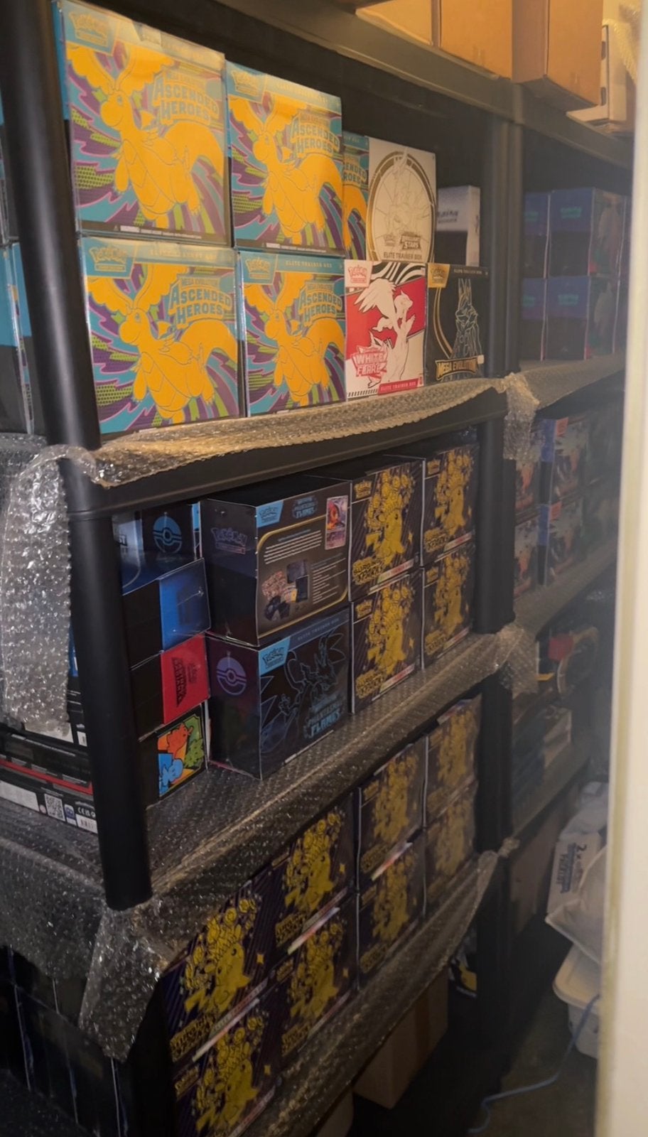 Pokemon voorraad etb boosterbox spc upc en pre orders, Ophalen of Verzenden, Nieuw, Boosterbox