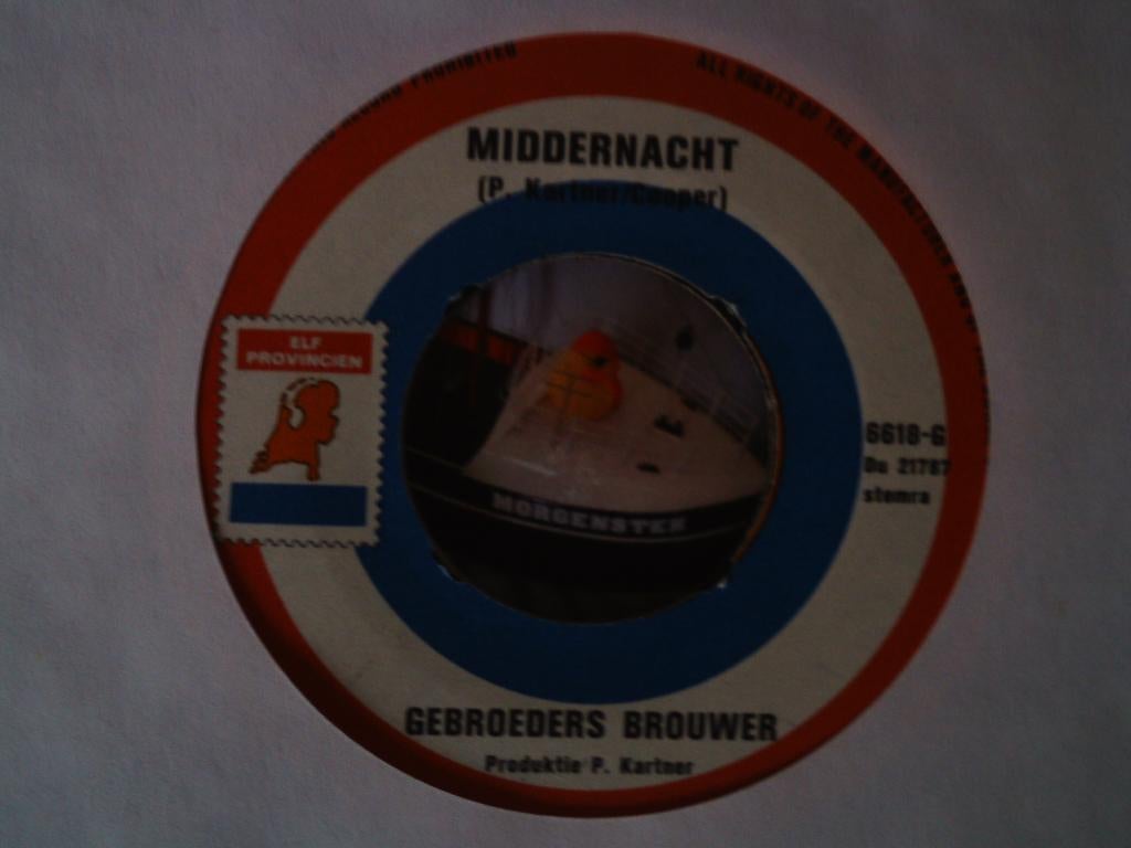 gebroeders brouwer - middernacht 12mei, Wereldmuziek, 7 inch, Single, Ophalen of Verzenden
