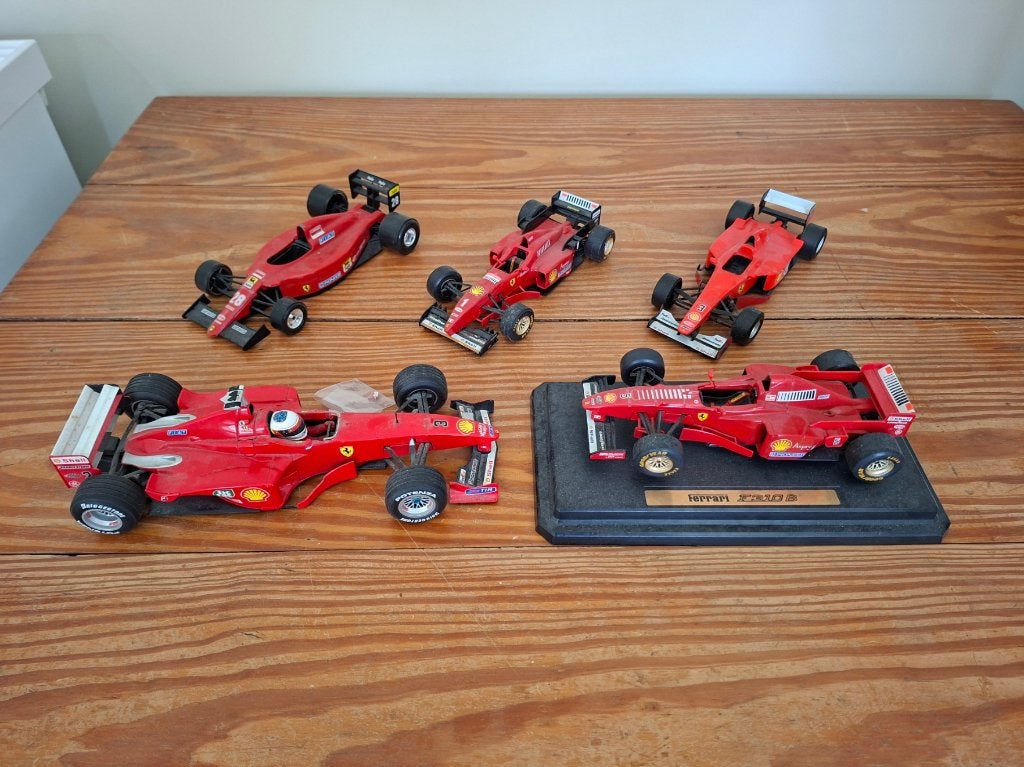 Partij diverse Ferrari Formule 1 schaalmodellen, Ophalen of Verzenden, Gebruikt, Auto, Bburago