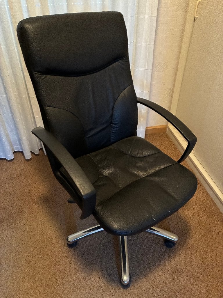 Bureaustoelen, Huis en Inrichting, Ophalen, Gebruikt, Zwart, Bureaustoel