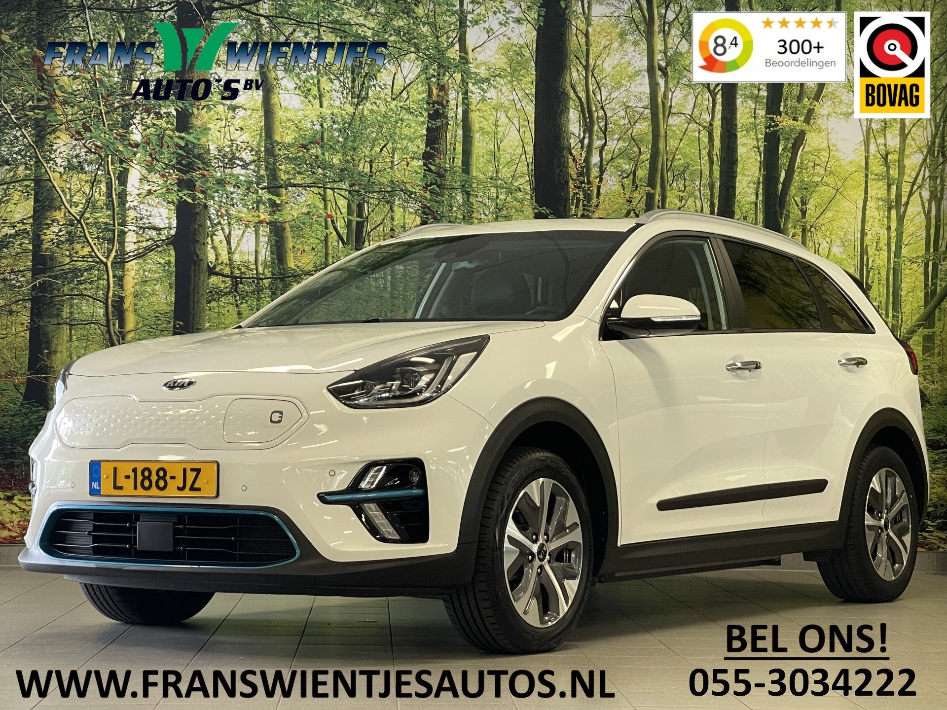 Kia e-Niro DynamicPlusLine 39 kWh | Apple carplay | Stuurwie, Dealer onderhouden, 136 pk, Gebruikt, Zwart