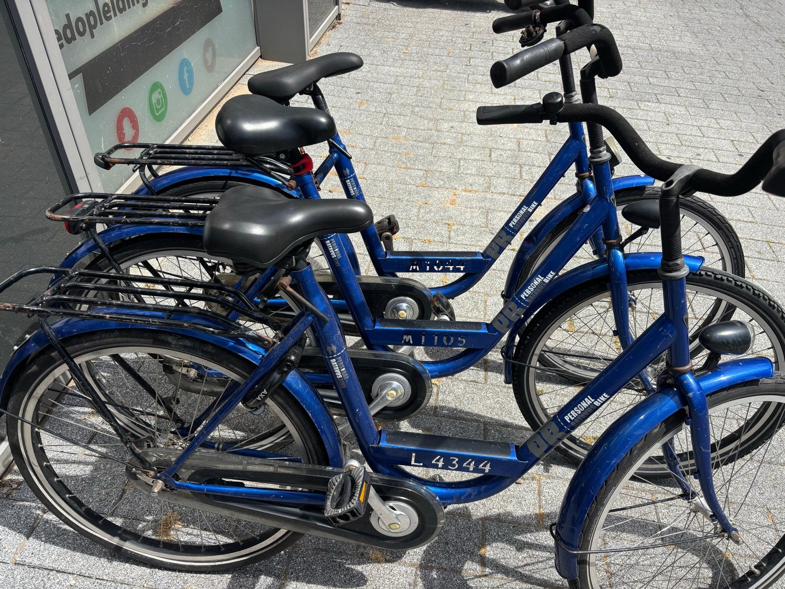 Blauwe Personal Bike Stadsfietsen (3 stuks), Ophalen, Batavus, Trommelrem, 53 tot 56 cm