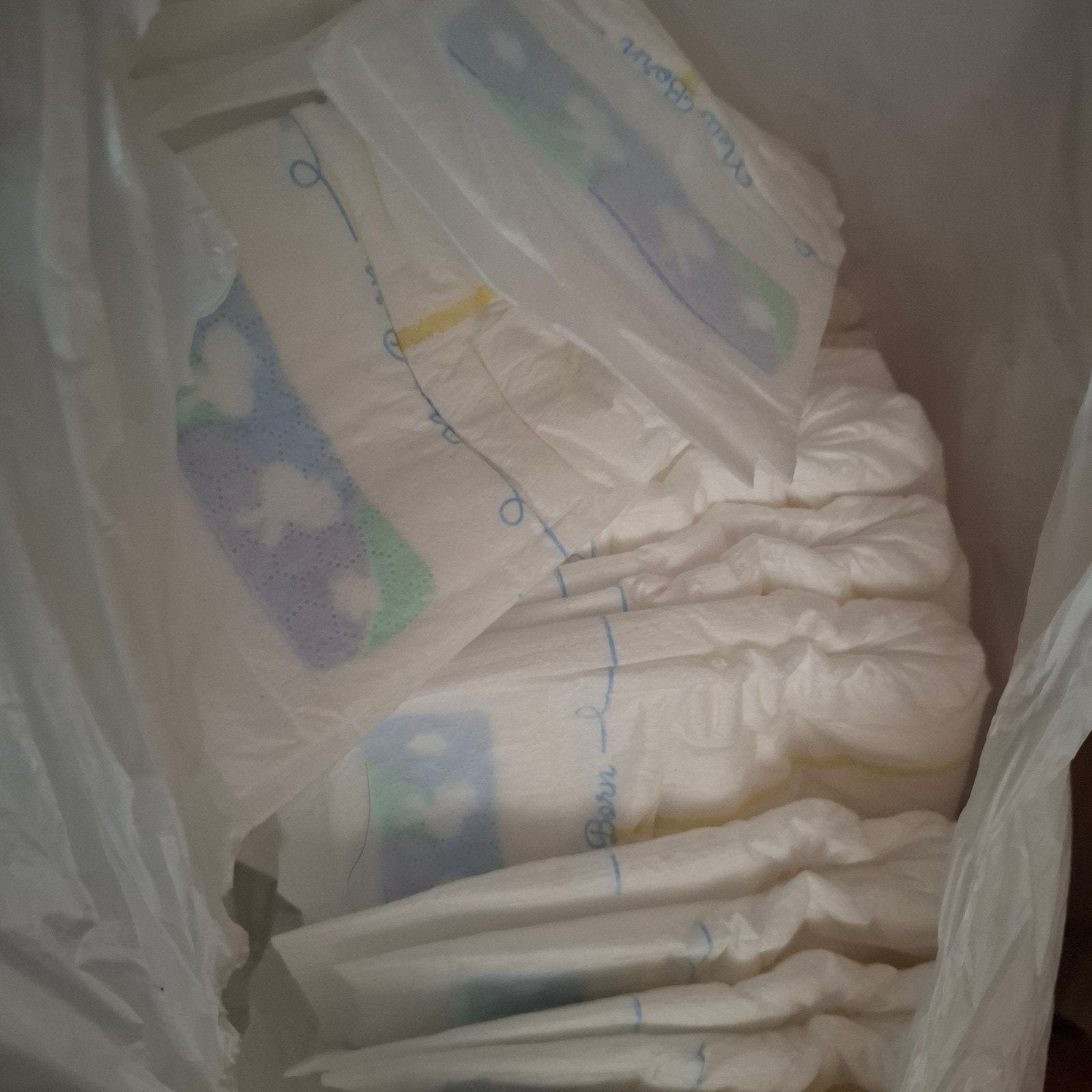 Zak vol luiers maat 0 (Kruidvat New Born), Ophalen, Nieuw