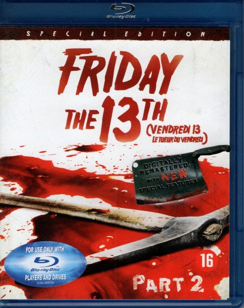 Friday the 13th - Part 2 (1981) - horror - NL uitgave, Cd's en Dvd's, Blu-ray, Zo goed als nieuw, Horror, Nederlands, Verzenden