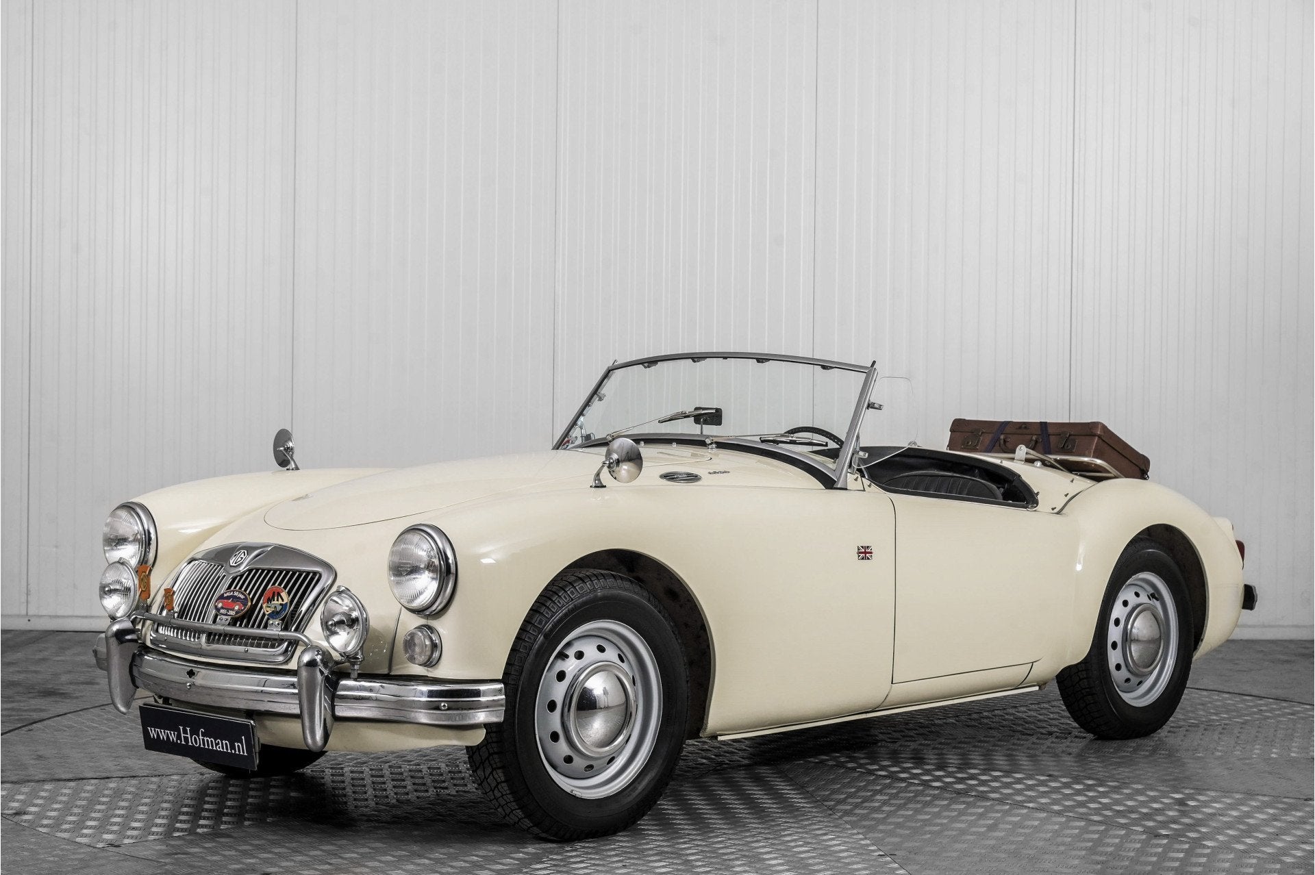 MG MGA 1600 . (bj 1961), Gebruikt, Cabriolet, Wit, Leder