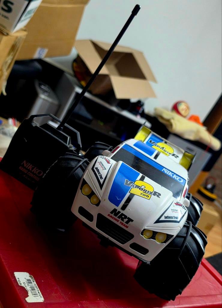 Nikko Vaporizr 2 RC Auto - Wit/Blauw, Elektro, Gebruikt, Auto offroad, Ophalen of Verzenden