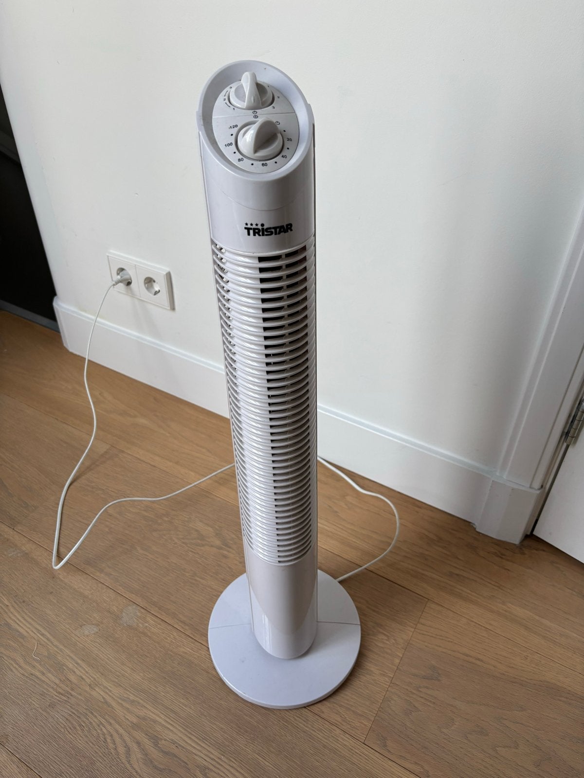 Tristar Torenventilator VE-5905 - Wit, Witgoed en Apparatuur, Ventilatoren, Ophalen, Gebruikt, Torenventilator