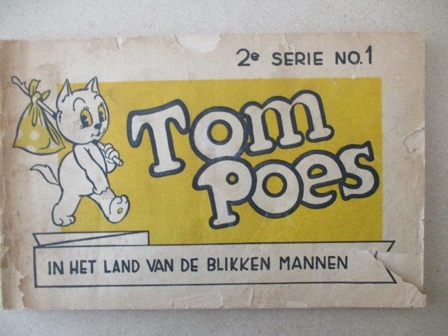 w0555 tom poes oblong 2x, Meerdere stripboeken, Ophalen, Gelezen