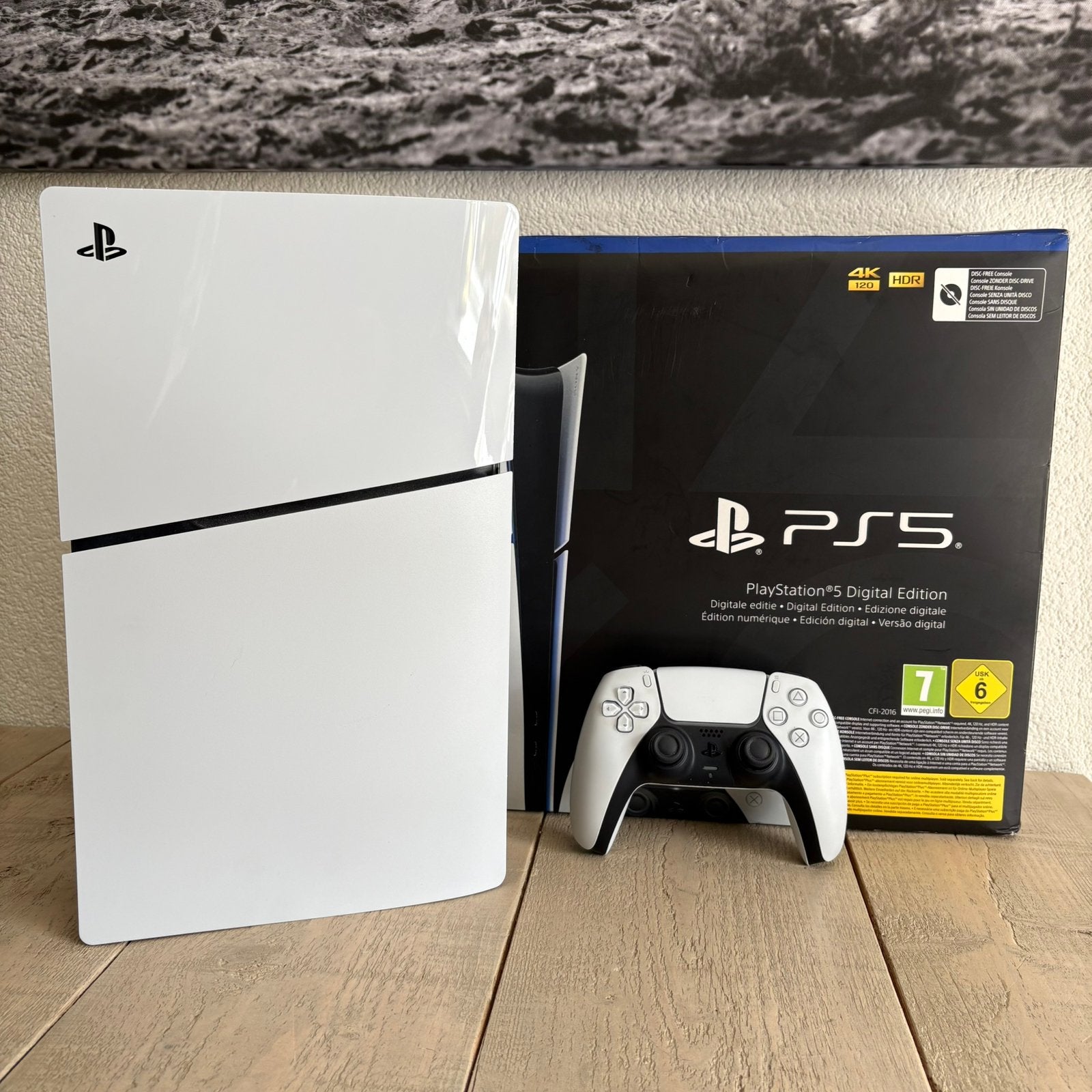 PlayStation 5 Digital Edition Slim 1TB – Zo goed als nieuw, Spelcomputers en Games, Spelcomputers | Sony PlayStation 5, Ophalen
