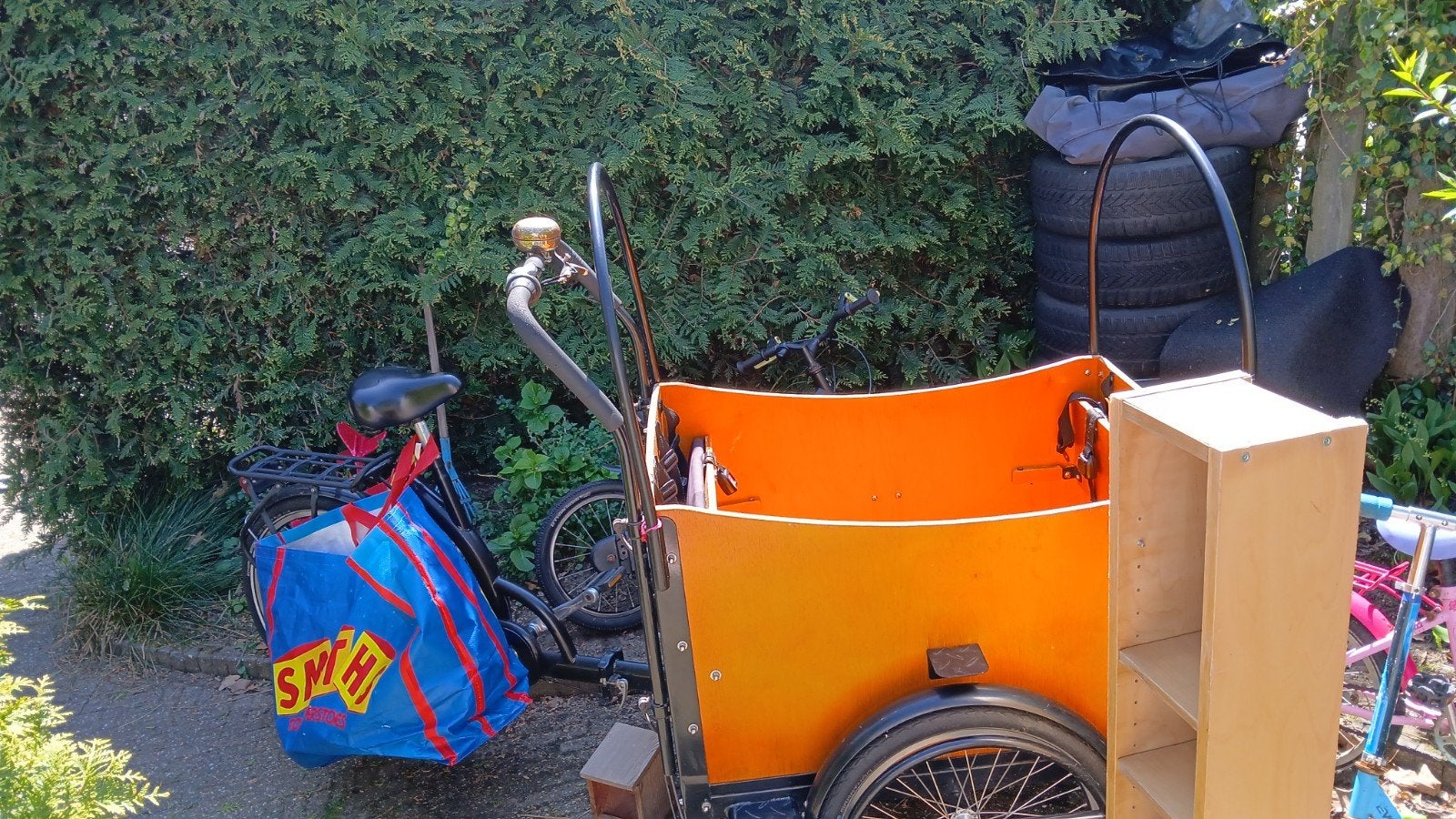 Bakfiets, Ophalen, 1 kind