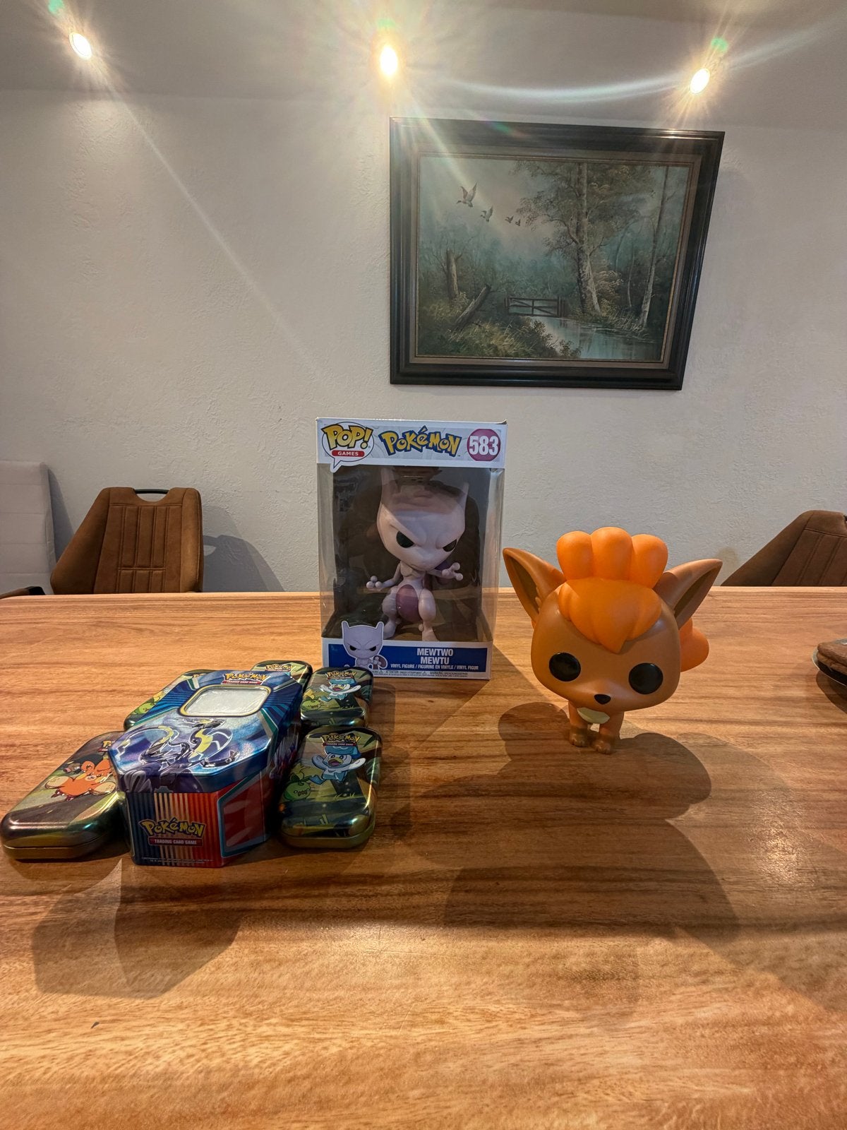 Pokémon Funko Pop Mewtwo & Vulpix met 6 blikken, Ophalen, Gebruikt, Overige typen