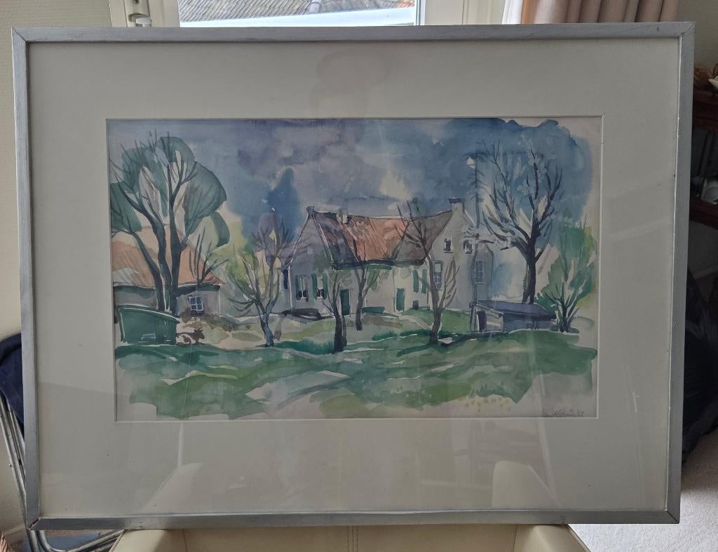Aquarel Jan Kothuis, Ophalen