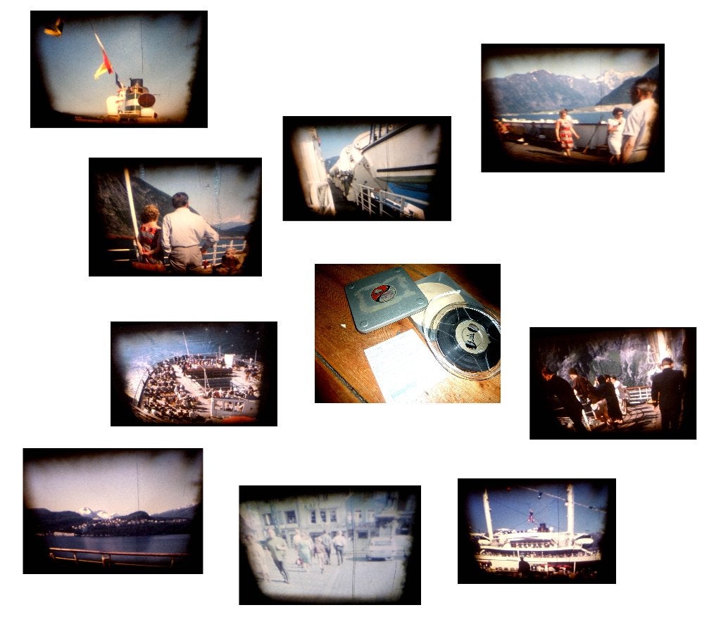 8mm film amateur 1965 - cruise Statendam - 1x60mtr, Ophalen of Verzenden, 8mm film