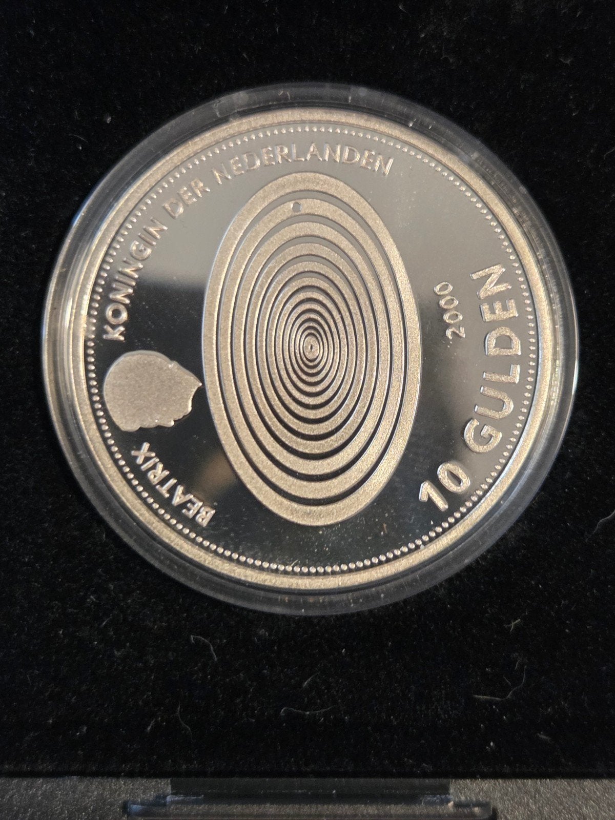 Zilveren 10 Gulden Millennium Munt 1999-2000 Proof, Postzegels en Munten, Munten | Nederland, Koningin Beatrix, Zilver, Ophalen of Verzenden