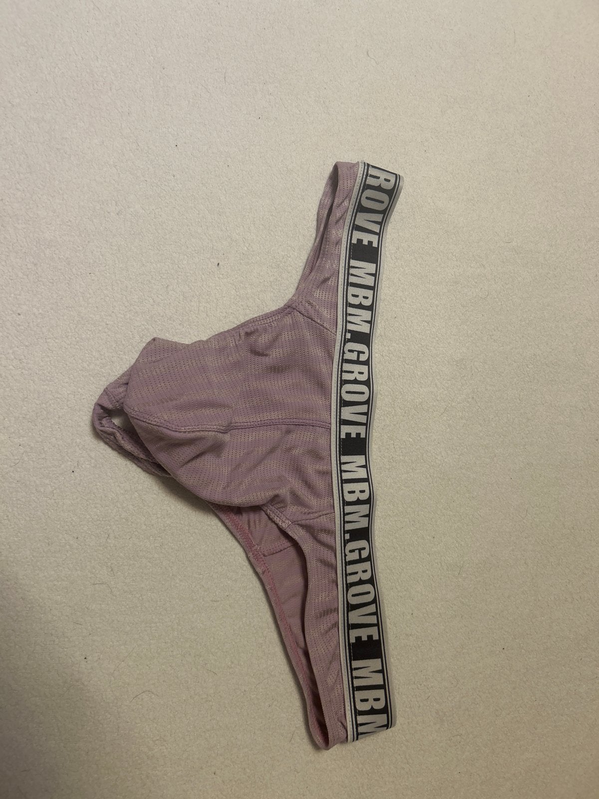 Roze string met merkband, Kleding | Heren, Ophalen of Verzenden, Roze, Slip