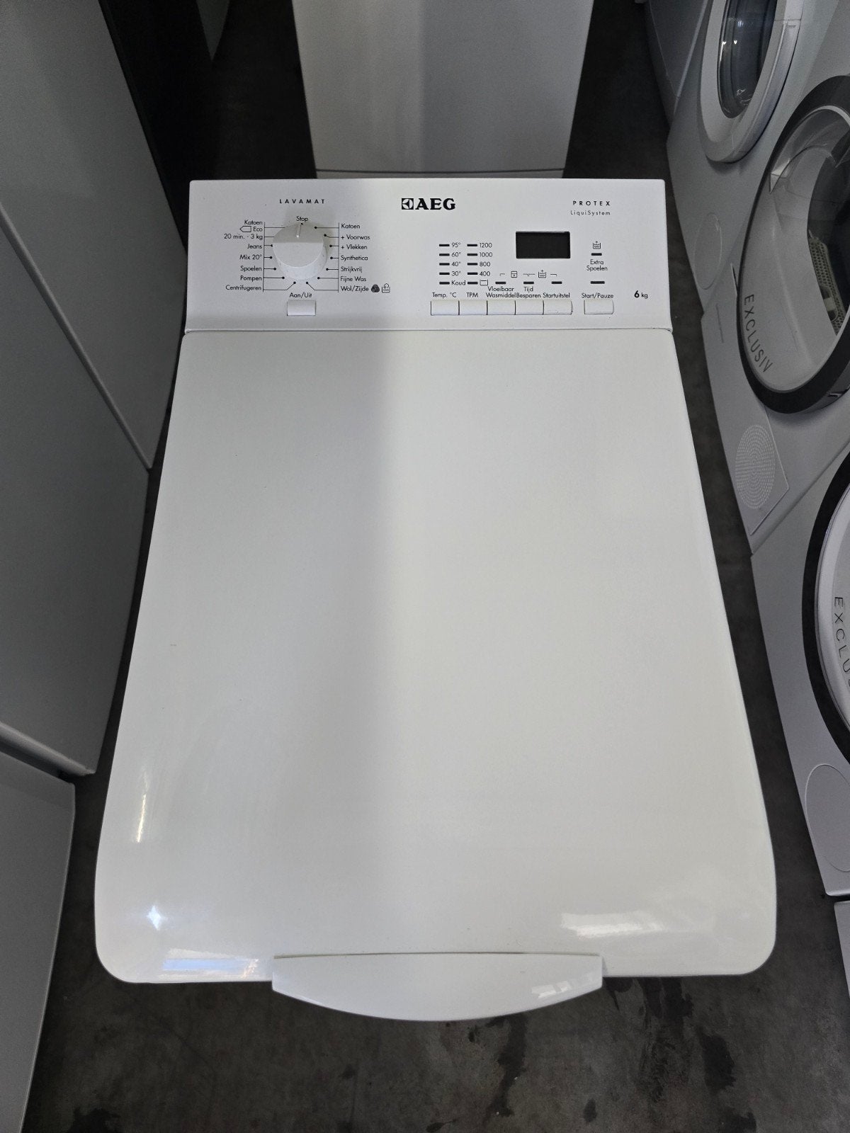 Keurige AEG Lavamat Protex bovenlader! Garantie! Witgood!🚚✅, Ophalen of Verzenden, Zo goed als nieuw, Aeg, 85 tot 90 cm