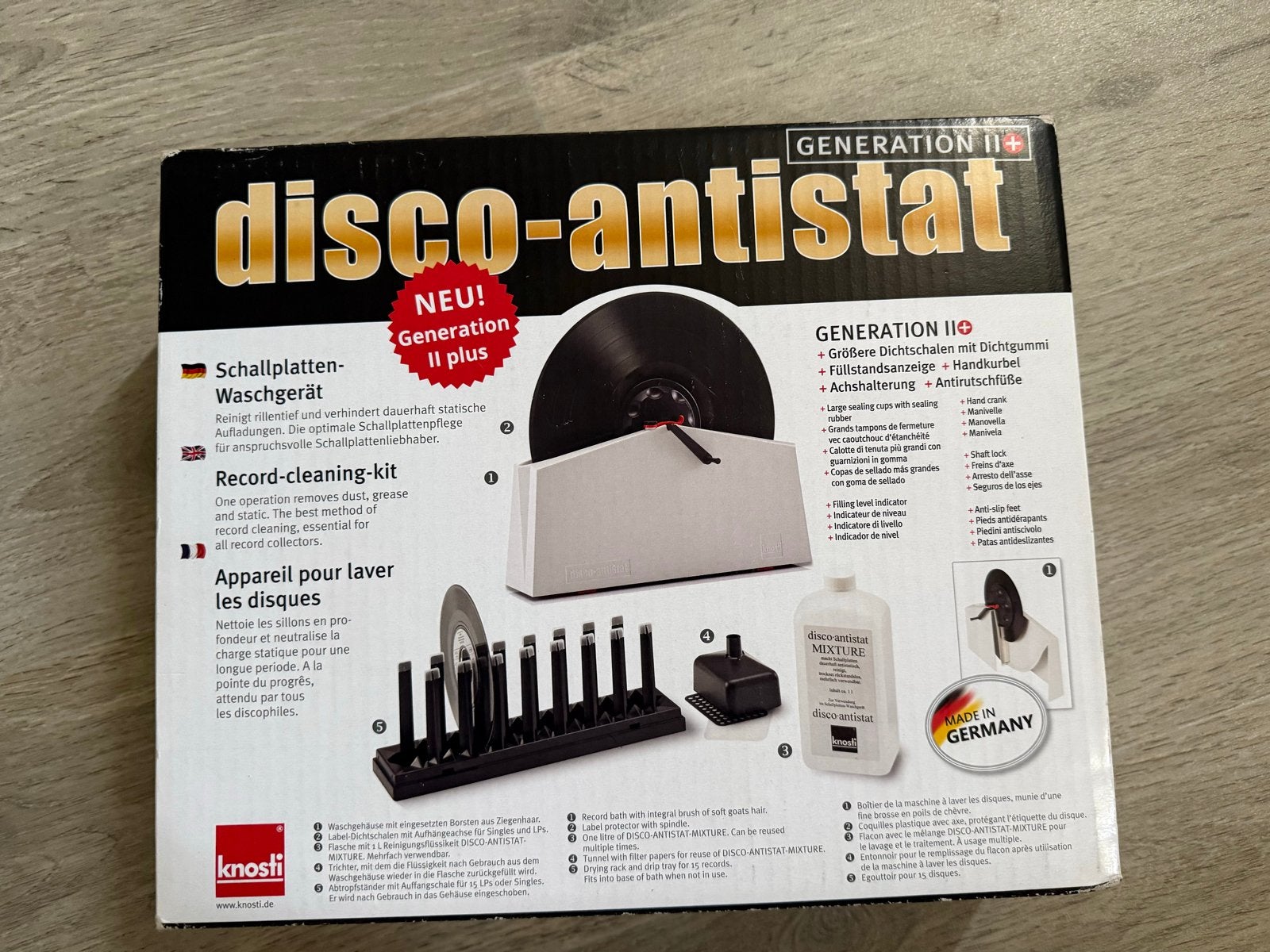Disco-Antistat Generation II Plus Platenwasmachine, Ophalen of Verzenden, Nieuw, Overige merken