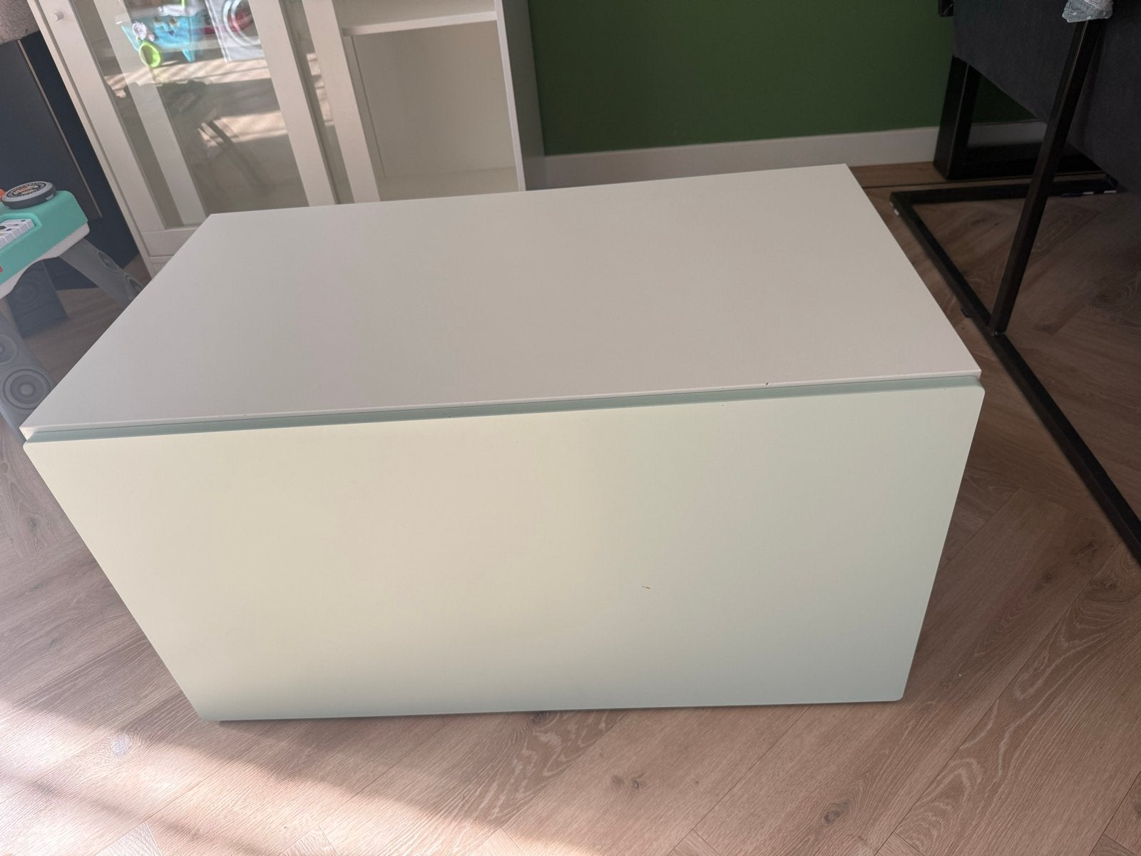 IKEA smastad speelgoedkist met bank - Lichtgroen, Gebruikt, 75 cm of meer, Rechthoekig, Hout