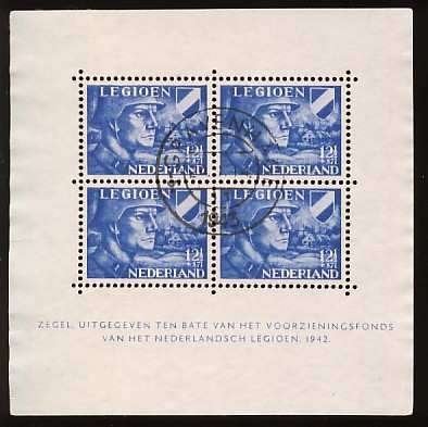 Nederland NVPH nr V403 gestempeld Legioenzegels1942, Postzegels en Munten, Postzegels | Nederland, Ophalen of Verzenden, Na 1940