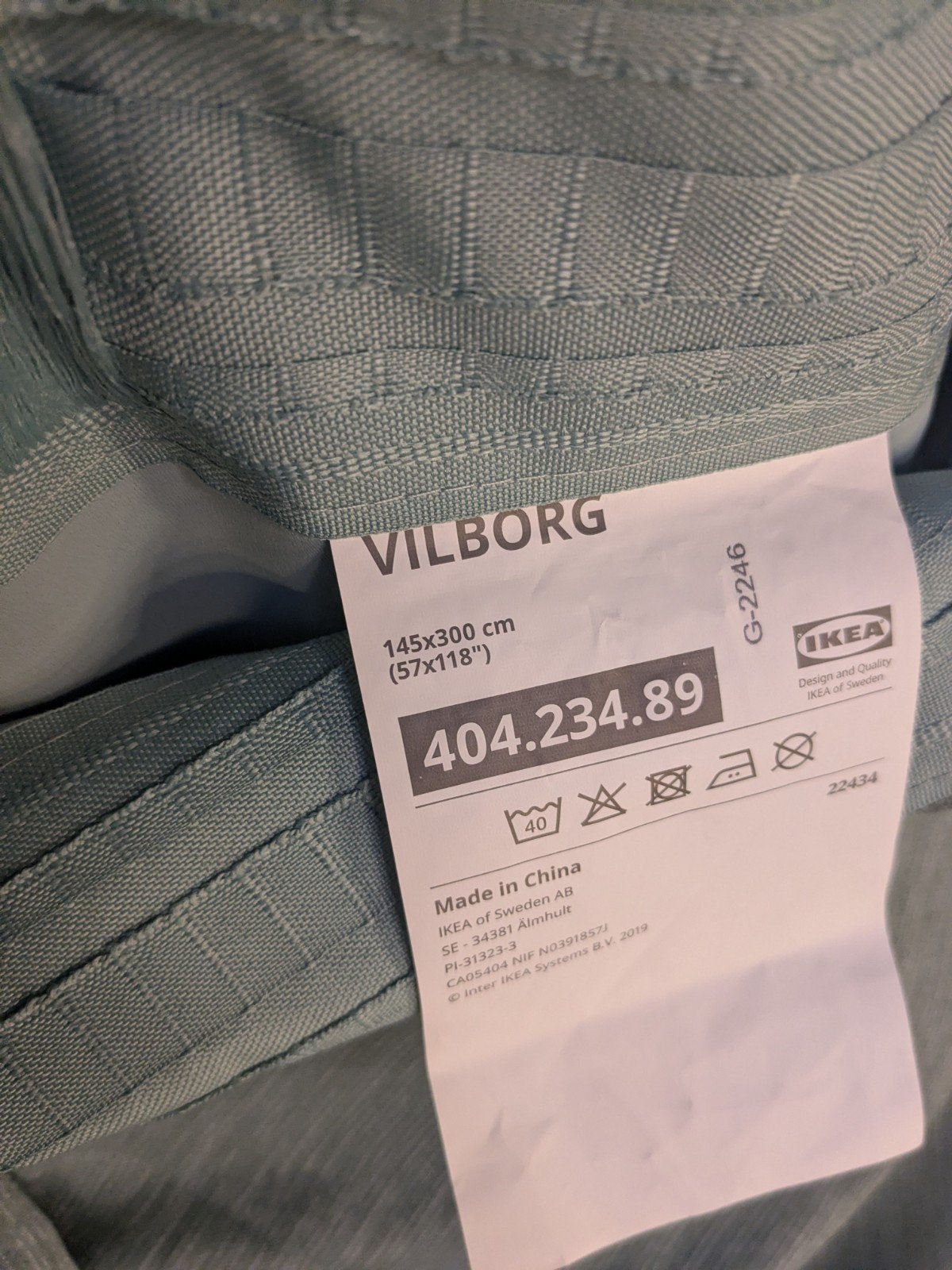 IKEA VILBORG gordijnen 145x300 cm, Huis en Inrichting, Gebruikt, 100 tot 150 cm, 200 cm of meer, Ophalen of Verzenden