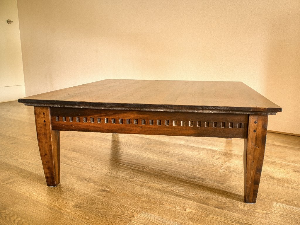 Koloniale salontafel 2227 - 100x100 cm, Ophalen, Gebruikt, Koloniaal, Vierkant