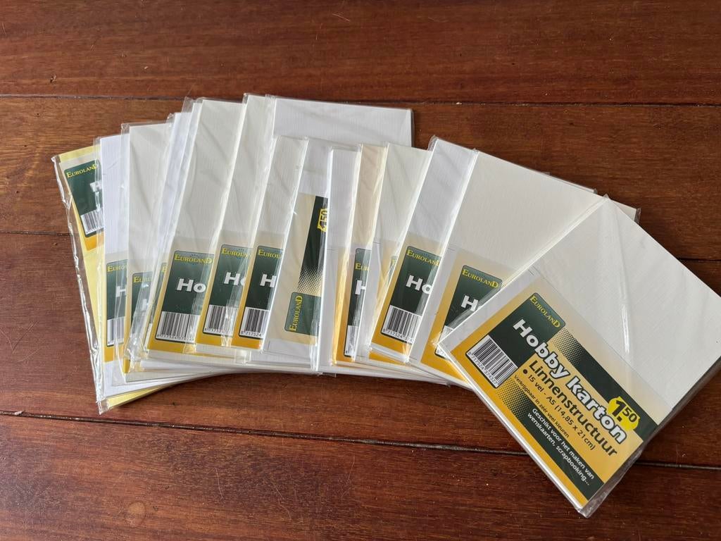 17 Pakjes Hobbykarton om zelf kaarten te maken!, Ophalen