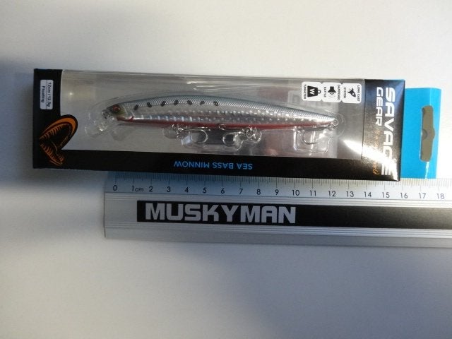 Kunstaas: Savage Gear Sea Bass Minnow Floating 120 Pluggen, Verzenden, Nieuw, Overige typen