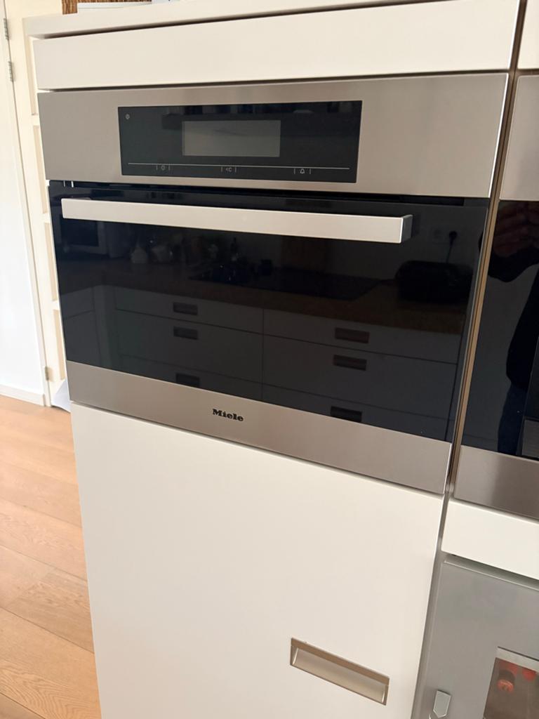 Miele Stoomoven - Zo goed als nieuw, Ophalen, 45 tot 50 cm, Inbouw, Miele