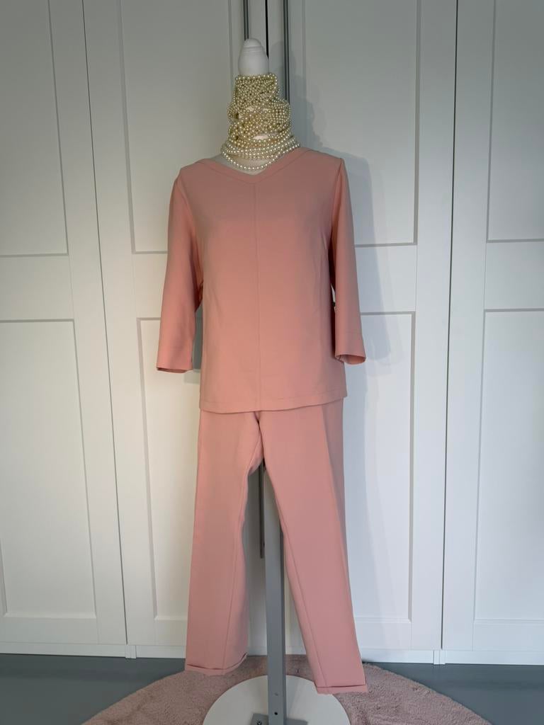 Als Nieuw Caroline Biss set, top en broek rize 44 46 xxxl, Kostuum of Pak, Verzenden, Maat 46/48 (XL) of groter, Zo goed als nieuw