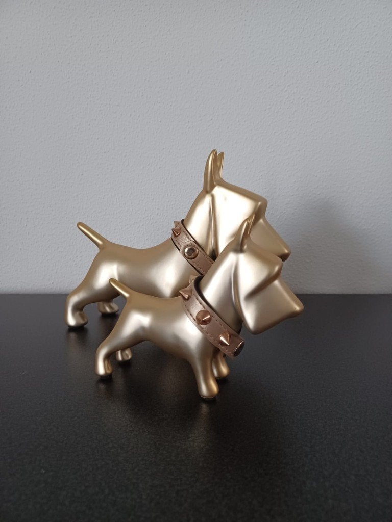 J-Line hond Ker goud S of M Nieuw!, Nieuw, Ophalen of Verzenden, Steen/keramiek, Goud