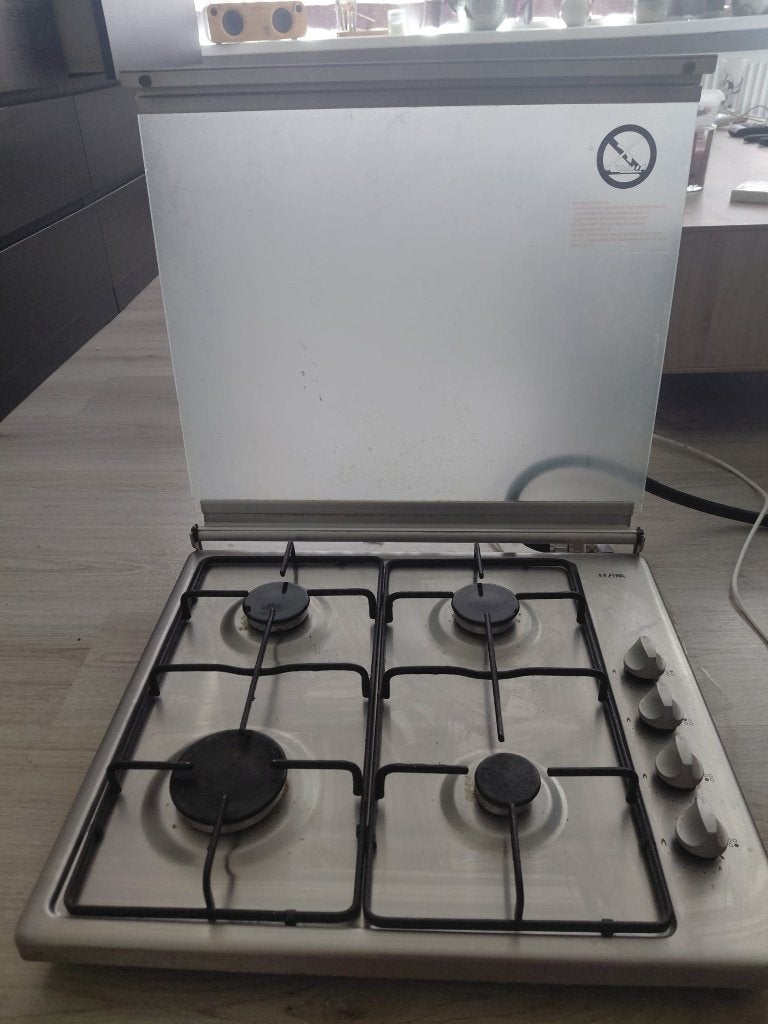 gas kookplaat, Ophalen, Gebruikt, 4 kookzones, Gas