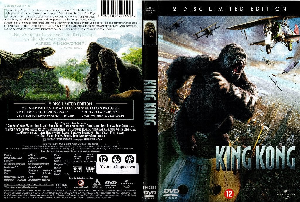 King Kong, Vanaf 12 jaar, Ophalen of Verzenden, Zo goed als nieuw