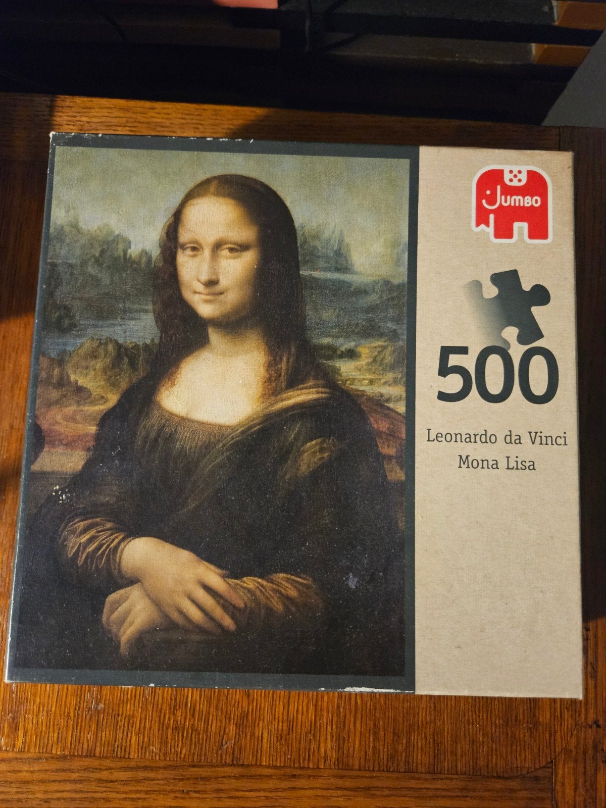 Jumbo Mona Lisa Legpuzzel 500 stukjes, Ophalen of Verzenden, 500 t/m 1500 stukjes, Gebruikt, Legpuzzel
