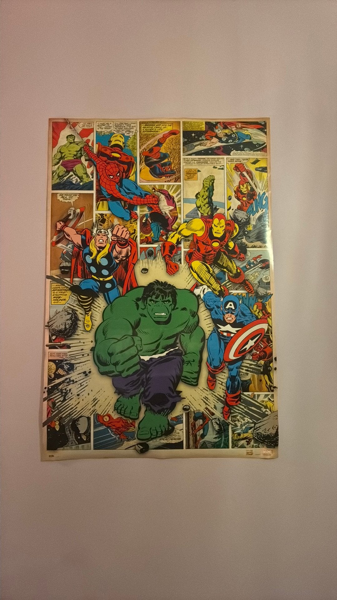 Marvel poster, Verzamelen, Ophalen of Verzenden, A1 t/m A3, Film en Tv