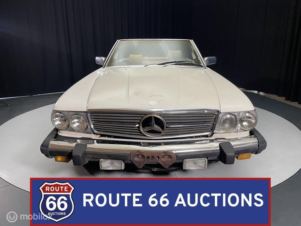 Mercedes-Benz 380 SL | 1983 | Route 66 Auctions, Overige carrosserieën, Zwart, Mercedes-Benz, Bedrijf