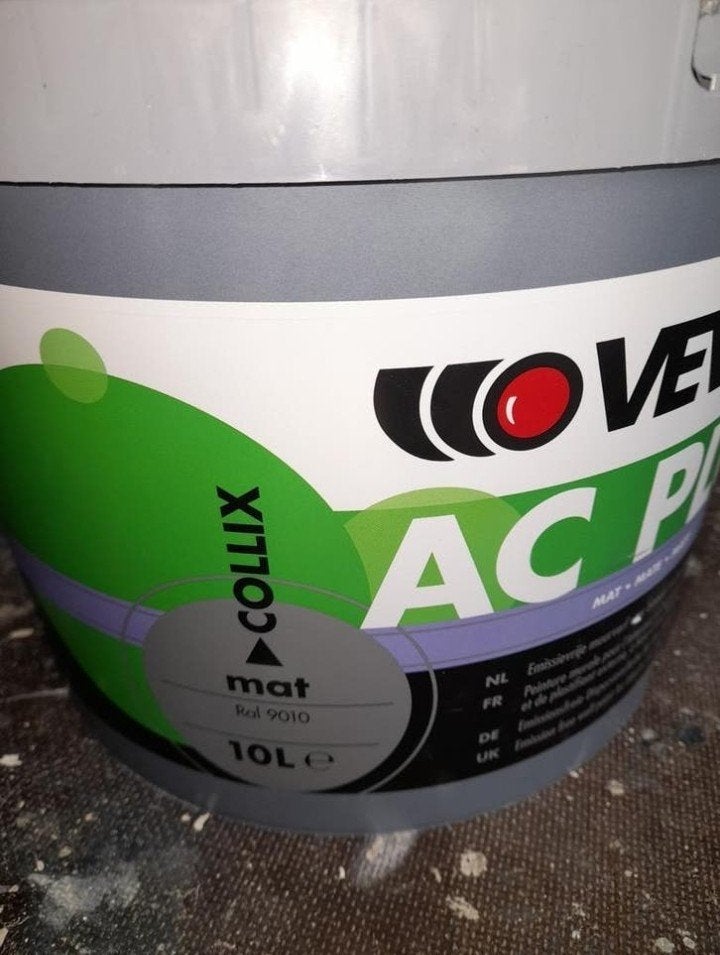 Veveo AC Plus Muurverf Mat 10L RAL 9010 Nieuw, Ophalen, Wit, Nieuw, Verf
