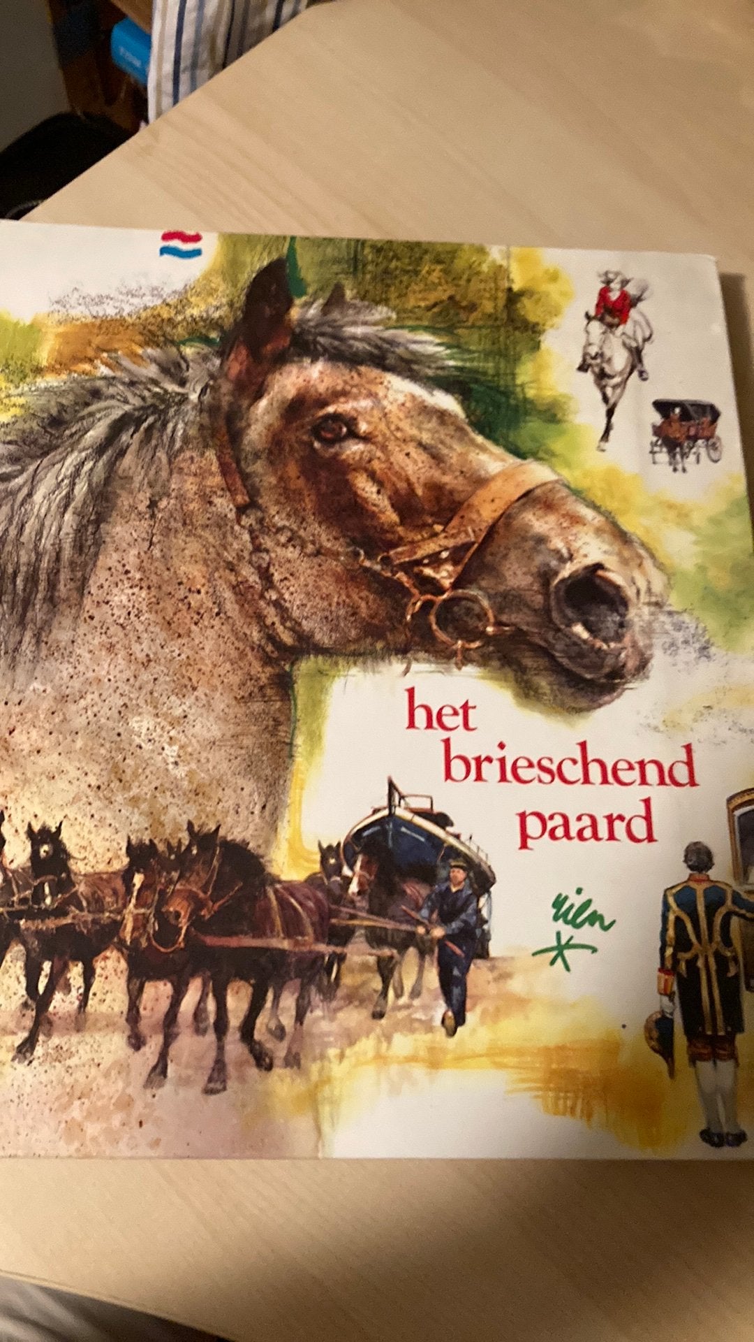 Het Brieschend Paard - Rien Poortvliet- over Paarden, Boeken, Ophalen of Verzenden, Zo goed als nieuw, Schilder- en Tekenkunst