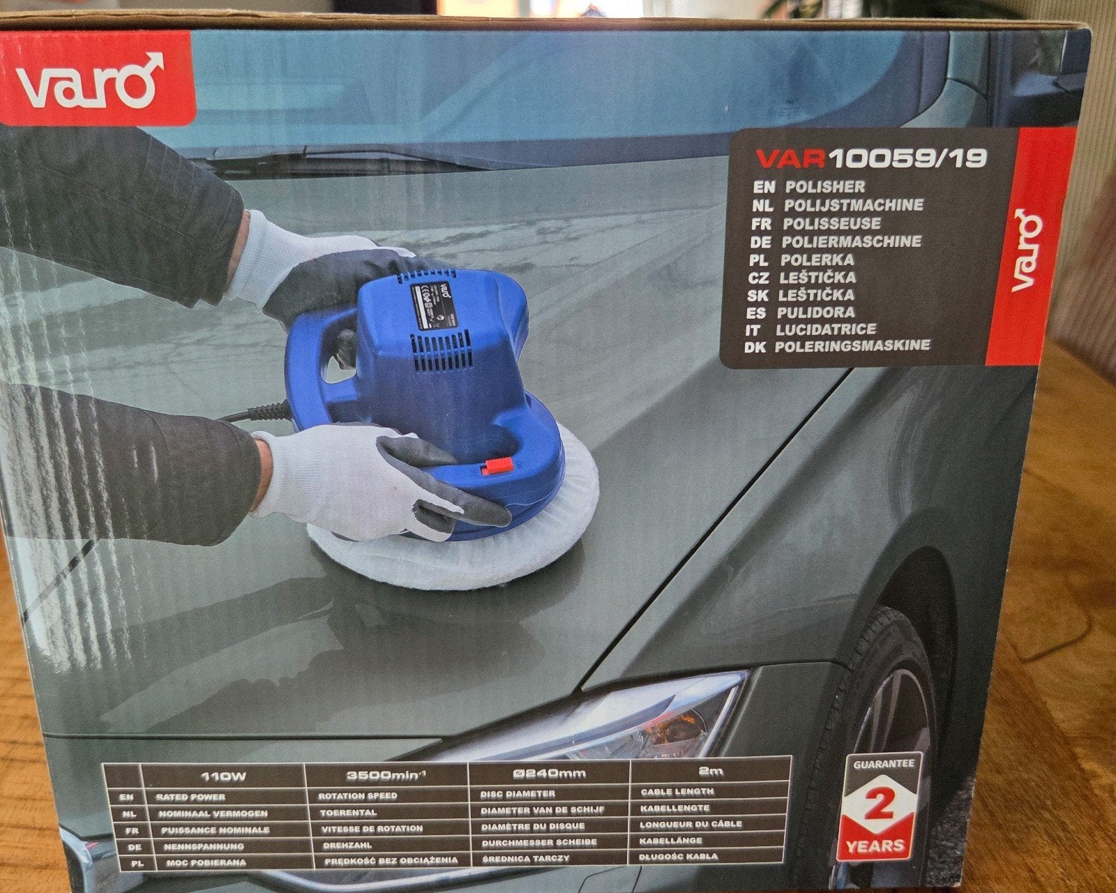 Varo Polijstmachine 110W - Nieuw in doos, Ophalen of Verzenden, Nieuw