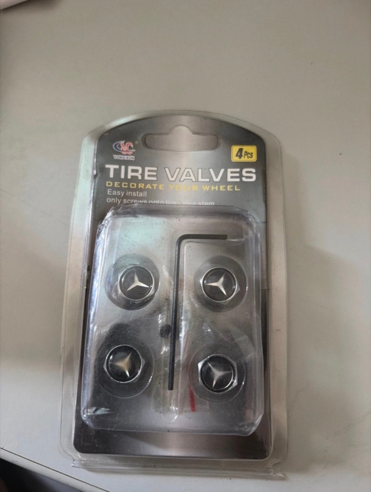 Nieuwe Mercedes-Benz ventieldopjes (4 stuks), Ophalen, Nieuw