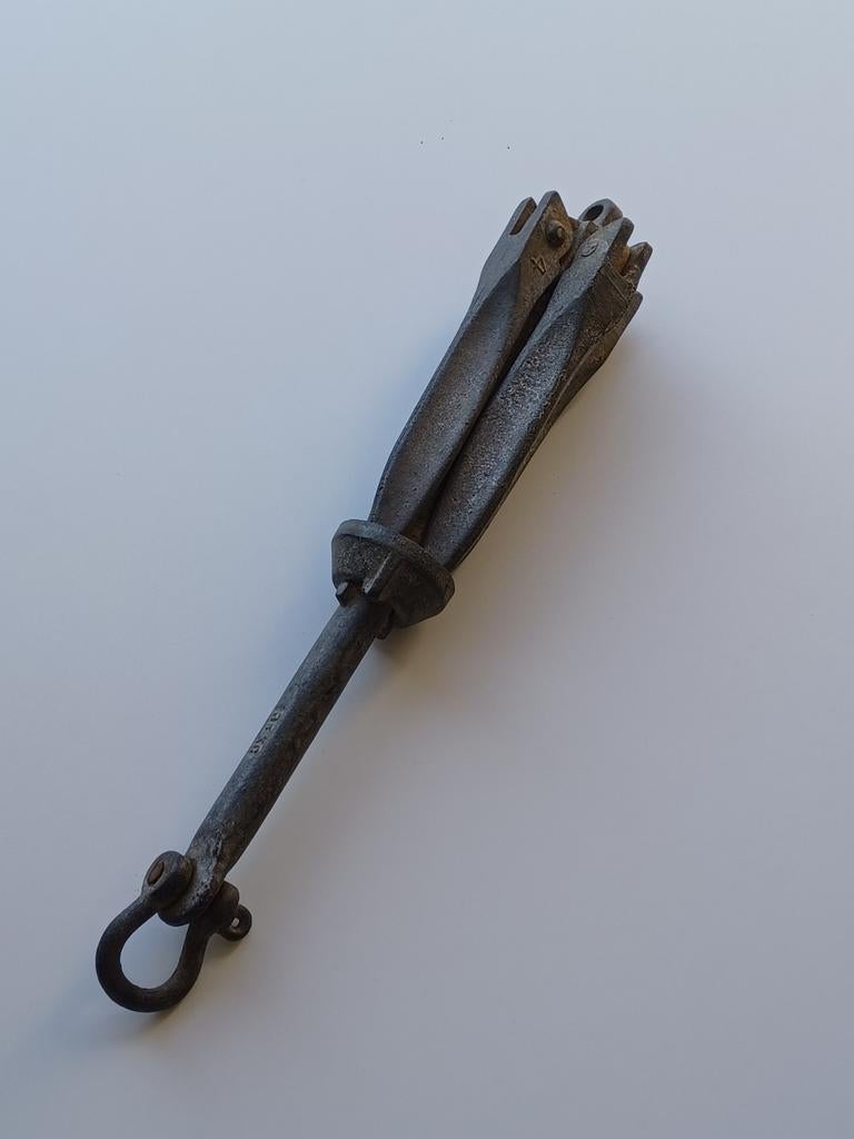 Bootanker 4-zijdig inklapbaar, verzinkt, 3,5 kg (Sweden), Ophalen of Verzenden