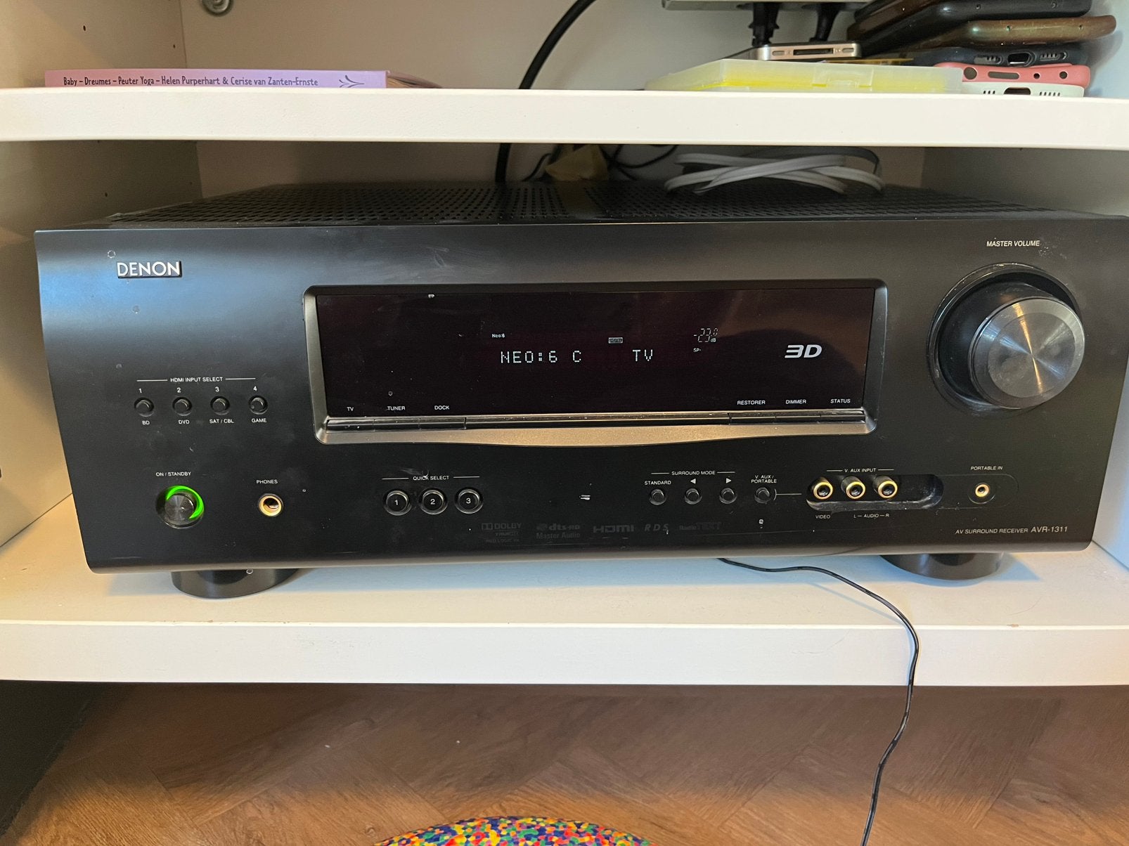 Denon AVR-1311 versterker, Ophalen, Zo goed als nieuw, 120 watt of meer, Denon