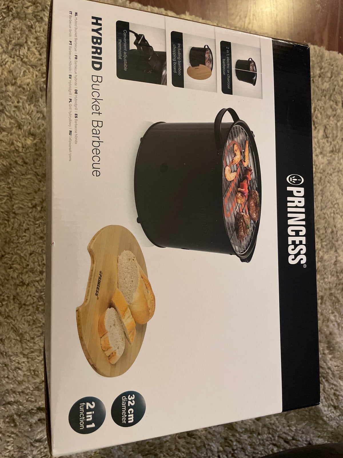 Princess Hybride Bucket Barbecue - 2-in-1 Grill, Ophalen of Verzenden, Nieuw