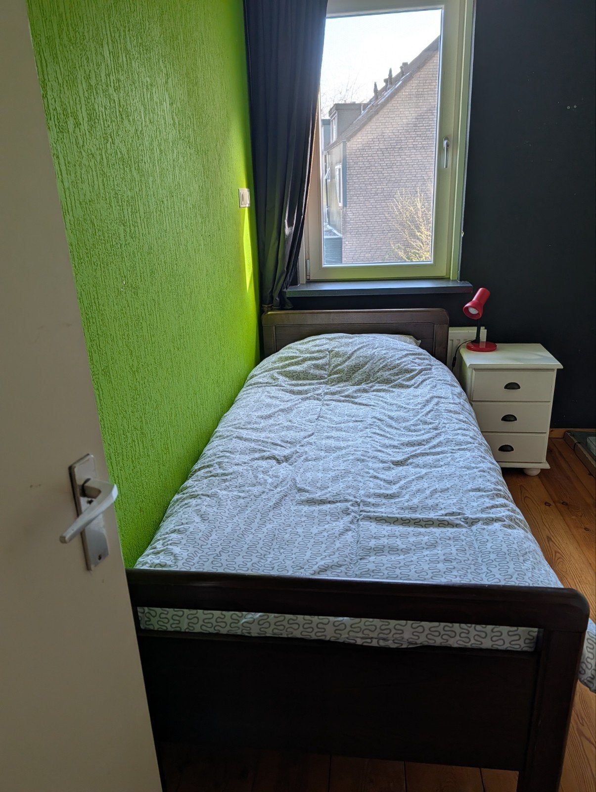 Gratis eenpersoonsbed, Huis en Inrichting, Slaapkamer | Bedden, Ophalen, Gebruikt, 90 cm, Eenpersoons
