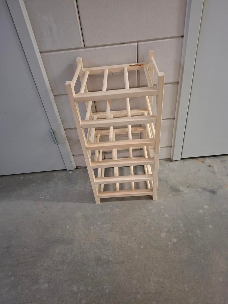Houten wijnrek Hutten van Ikea 2 stuks, Huis en Inrichting, Woonaccessoires | Wijnrekken, Gebruikt, 5 tot 15 flessen, Ophalen of Verzenden